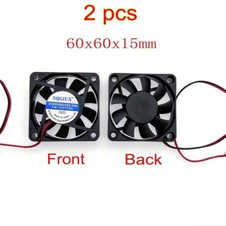 24V DC 0-14A 6015 Yağ İçeren Fan-XH2-54-2P 30cm Kablo Boyutu:60x60x15mm - 4