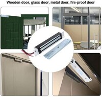 250KG 12V DC/ 500-600MA x2 Manyetik Kilitli Çift Kapı - 3