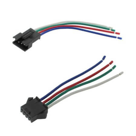 2.50MM-F/M-4PIN-7.50CM CABLE CONN.4PIN 2.50MM LENGHT 7.5CM MALE TO FEMALE - 1