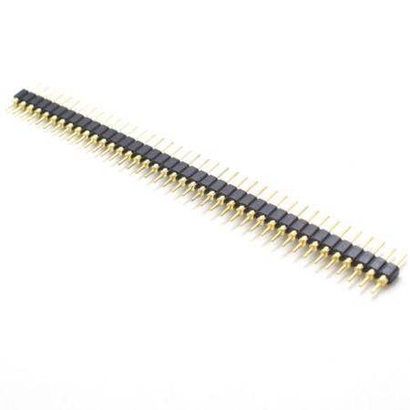 2.54mm High Quality Gold Plating 1x40 Pin Straight Single Row Round Pin Header - 1