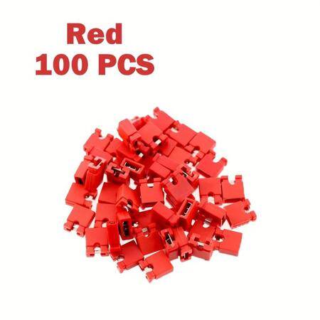 2.54mm Standard Circuit Board Computer Jumper Cap Shunts Short Circuit Cap Red - 2