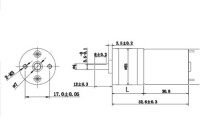 25GA-370 12V 280RPM DC Reducer Gear Motor - 3