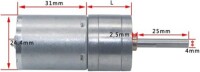 25GA-370 6V 16RPM DC Mikro Dişli Redüktörlü Motor - 5