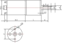 25GA-370 6V 35RPM DC Reducer Gear Motor - 2