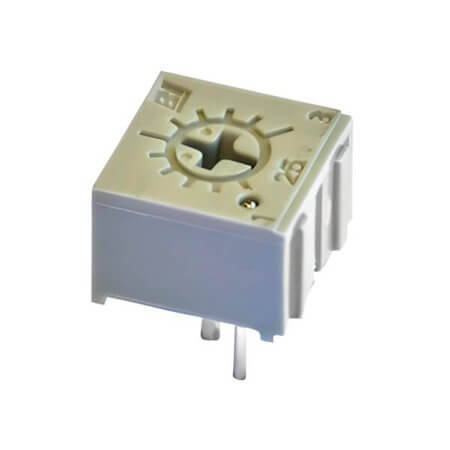 25PR10K TRIMPOT CERMET SINGLE TURN VER.ADJ 10K 0.5W - 1