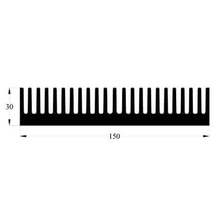 261AS50 AL.SOĞUTUCU ALÜMİNYUM SOĞUTUCU H=30MM G=150MM L=50MM - 1