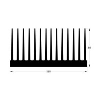 265AS500 AL.SOĞUTUCU ALÜMİNYUM SOĞUTUCU H=80MM G=160MM L=500MM - 1