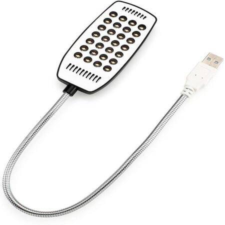 28 Leds Reading Lamp Led USB Ultra Bright Book Light Without Switch White - 1