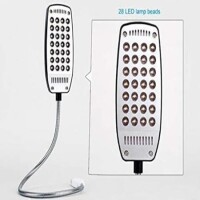 28 Leds Reading Lamp Led USB Ultra Bright Book Light Without Switch White - 4