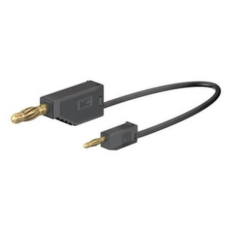 28.0011-03021 4 MM CONNECTING LEAD 30 CM BLACK - 1