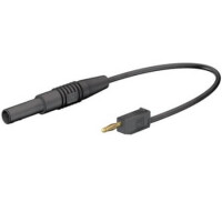 28.0012-01521 4 MM SOCKET 2MM PLUG 15CM BLACK - 1