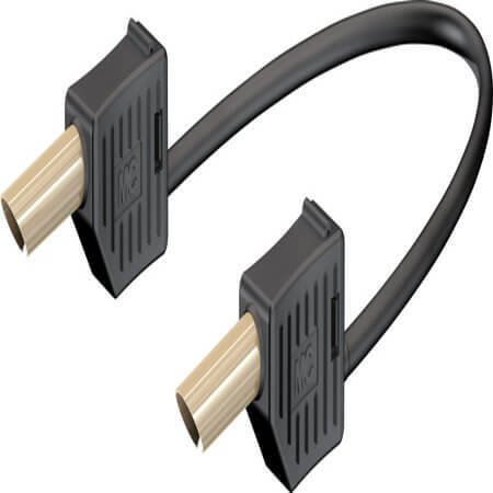28.0055-10021 4 MM CONNECTING LEAD 100 CM BLACK - 1