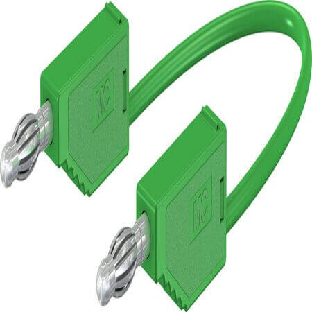 28.0116-05025 4 MM CONNECTING LEAD 50 CM GREEN - 1