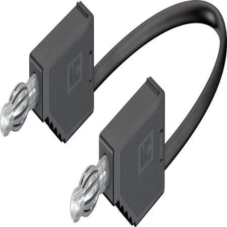 28.0119-20021 4 MM CONNECTING LEAD 200 CM BLACK - 1