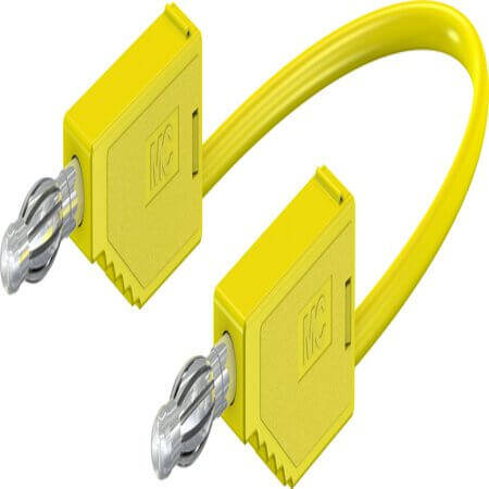 28.0119-20024 4 MM CONNECTING LEAD 200 CM YELLOW - 1