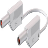 28.0124-05029 4 MM SAFETY TEST LEAD 50 CM WHITE - 1