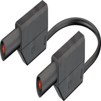 28.0124-10021 4 MM SAFETY TEST LEAD 100 CM BLACK - 1