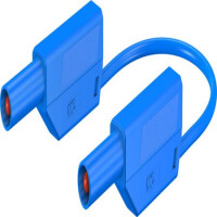 28.0124-10023 4 MM SAFETY TEST LEAD 100 CM BLUE - 1