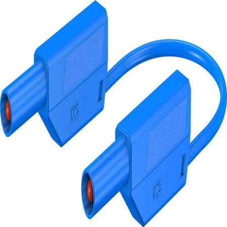 28.0124-10023 4 MM SAFETY TEST LEAD 100 CM BLUE - 1