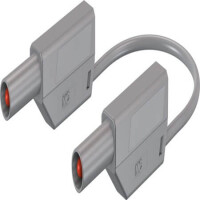 28.0124-10028 4 MM SAFETY TEST LEAD 100 CM GREY - 1