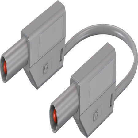28.0124-10028 4 MM SAFETY TEST LEAD 100 CM GREY - 1