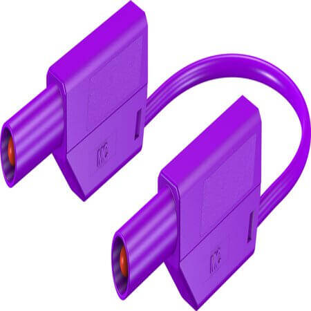 28.0124-20026 4 MM SAFETY TEST LEAD 200 CM VIOLET - 1