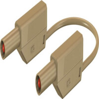 28.0125-10027 4 MM SAFETY TEST LEAD 100 CM BROWN - 1