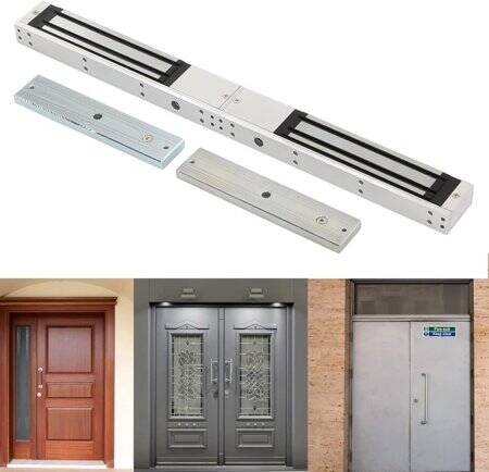 280KG 12V DC/ 500-600MA x2 Manyetik Kilitli Çift Kapı - 2