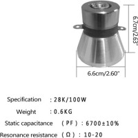28KHz 120W Adjustable Ultrasonic Cleaning Transducer - 3