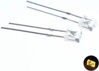 28mm Leg 234 Rectangular LED Water Clear Yellow Use 2V 20mA - 2