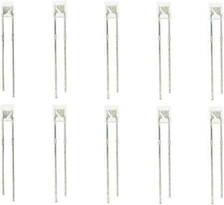 28mm Leg 234 Rectangular LED Water Clear Yellow Use 2V 20mA - 4