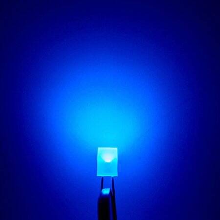 28mm Leg 257 Rectangular LED Water Clear Yellow Green Use 2V 20mA - 2