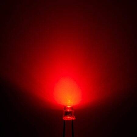 28mm Leg 3mm LED Water Clear Red+Pure Green CC Use 2V 20mA - 2