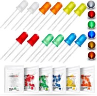 28mm Leg 5mm LED Water Clear Red+Yellow Green CA Use 2V 20mA - 1