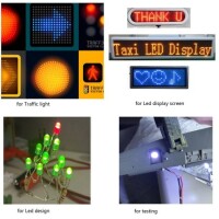 28mm Leg 5mm Straw Hat LED Water Clear Pure Green Use 3V 20mA - 5