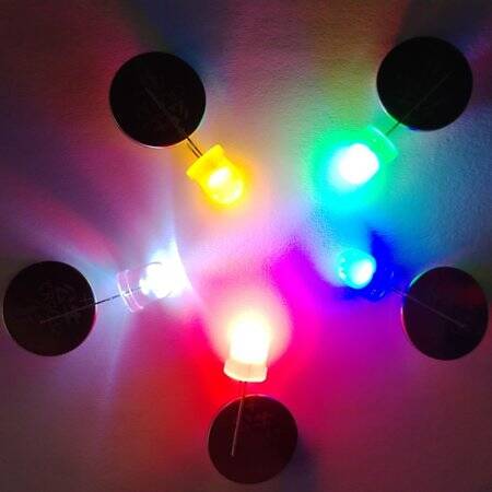 28mm Leg 8mm LED White Use 3V 20mA - 4