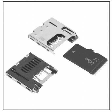 2908-05WB-MG CONNECTOR EJECT MICROSD PUSH-PUSH SMD 3M - 1