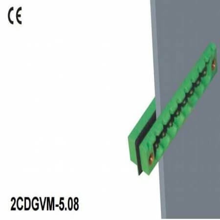 2CDGVM-5.08-08P-14-00AH TERM.BLK.5.08MM 8P 180C MALE GREEN PANEL MOUNT - 1