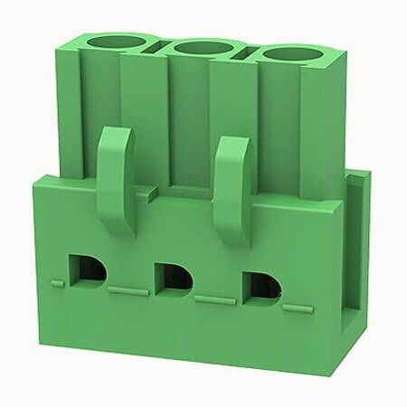 2EDGA-5.08-03P-14-00AH TERM.BLK.5.08MM 3P FEMALE GREEN WITH PINS - 1