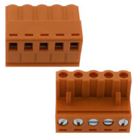 2EDGK-5.08-05P-15-00AH TERM.BLK.5.08MM 5P FEMALE ORANGE - 1