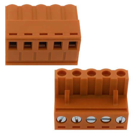 2EDGK-5.08-05P-15-00AH TERM.BLK.5.08MM 5P FEMALE ORANGE - 1