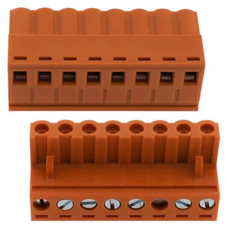 2EDGK-5.08-08P-15-529AH TERM.BLK.5.08MM 8P FEMALE ORANGE - 1
