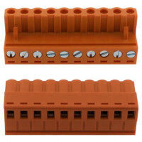 2EDGK-5.08-10P-15-00SH TERM.BLK.5.08MM 10P FEMALE ORANGE GAOSONG - 1