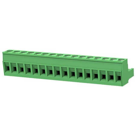 2EDGK-5.08-16P-14-00SH TERM.BLK.5.08MM 16P FEMALE GREEN - 1