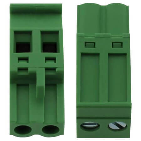 2EDGKA-5.08-02P-14-00SH TERM.BLK.5.08MM 2P 180C FEMALE GREEN GAOSONG - 1