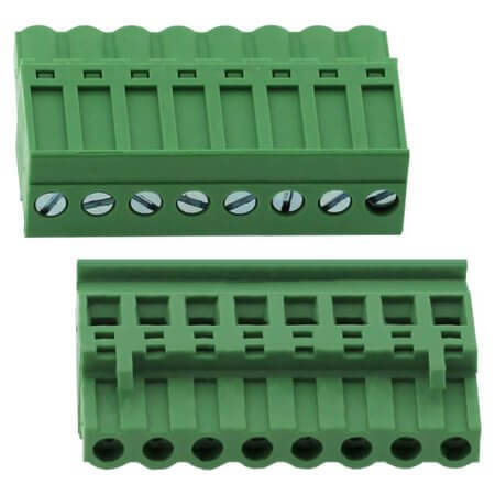 2EDGKA-5.08-08P-14-00SH TERM.BLK.5.08MM 8P 180C FEMALE GREEN GAOSONG - 1