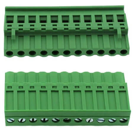 2EDGKA-5.08-11P-14-00SH TERM.BLK.5.08MM 11P 180C FEMALE GREEN GAOSONG - 1