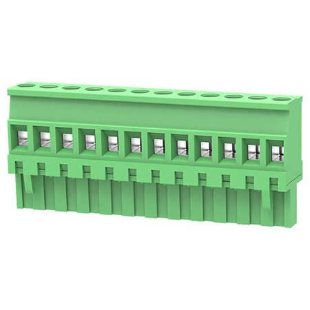 2EDGKA-5.08-12P-14-00AH TERM.BLK.5.08MM 12P 180C FEMALE GREEN - 1