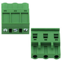 2EDGKA-7.62-03P-14-00SH TERM.BLK.7.62MM 3P 180C FEMALE GREEN GAOSONG - 1