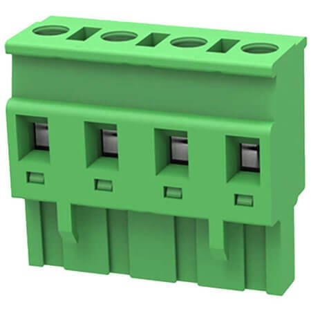 2EDGKA-7.62-04P-14-00AH TERM.BLK.7.62MM 4P 180C FEMALE GREEN - 1